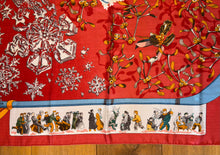 Load image into Gallery viewer, Hermes Cashmere and Silk GM Shawl “Neige d’Antan” by Cathy Latham 140
