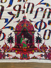 Load image into Gallery viewer, Hermes Cashmere and Silk GM Shawl “Lettres d’Erevan” by Karen Petrossian 140.