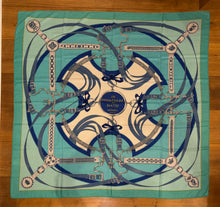 Load image into Gallery viewer, Hermes Cashmere/Silk Shawl “La Promenade du Matin” by Henri d'Origny 140