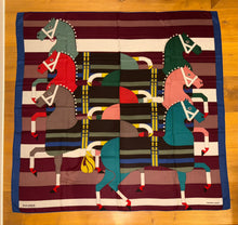 Load image into Gallery viewer, Hermes Cashmere/Silk Shawl “Rocabar” by Henri d&#39;Origny 140