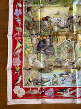 Load image into Gallery viewer, Hermes Silk Twill Scarf “La vie sauvage du Texas” by Kermit Oliver.