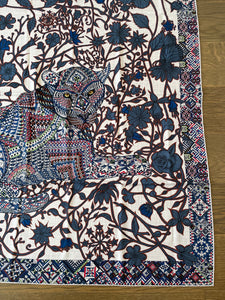 Hermes Cashmere and Silk GM Shawl “Le Jaguar et Le Colibri” by Lugo Montserrat 140