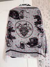 Load image into Gallery viewer, Hermes Beaded Silk Mousseline Scarf Ex Libris Au Pois Couture