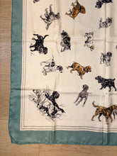 Load image into Gallery viewer, Hermes Silk Scarf «Race de chiens de chasse lI » by Karl Reille.