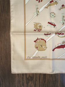 Hermes Cotton Scarf “Au Clair de la Mer” by Dominik Jarlegant.