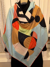 Load image into Gallery viewer, Hermes Cashmere/Silk Shawl “Mon Premier Galop” by Tong Ren 140