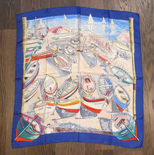 Load image into Gallery viewer, Hermes Silk Scarf «Barcarolle» by Philippe Dauchez.