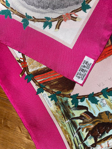 Hermes Silk Twill Scarf “Chefs Indiens” by Kermit Oliver.