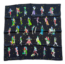 Load image into Gallery viewer, Hermes Vintage Silk Scarf “Les Parisiennes De Kiraz“ by Edmond Kiraz.