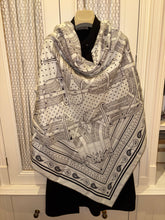 Load image into Gallery viewer, Hermes Cashmere and Silk GM Shawl “Mors a Jouets Bandana” by Sophie Koechlin 140.