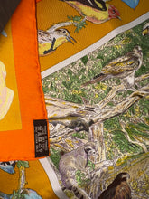 Load image into Gallery viewer, Hermes Silk Twill Scarf “La vie sauvage du Texas” by Kermit Oliver.