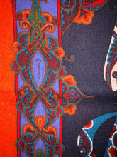 Load image into Gallery viewer, Rare Highly Collectible Hermes Cashmere and Silk GM Shawl “Lettres d’Erevan” by Karen Petrossian 140.