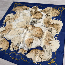 Load image into Gallery viewer, Hermes Silk Twill Scarf «Pékinois» by Xavier de Poret