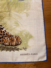 Load image into Gallery viewer, Hermes Cashmere/Silk GM Shawl “Panthers Paradis” by Robert Dallet 140.