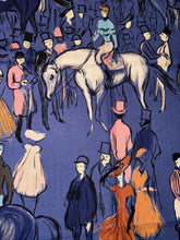 Load image into Gallery viewer, Hermes Cashmere/Silk GM Shawl “Paddock” by Jean-Louis Clerc 140.