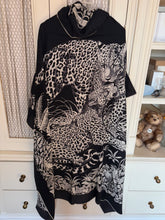 Load image into Gallery viewer, Hermes Cashmere and Silk GM Shawl « Jungle Love Tattoo » by Robert Dallet 140.