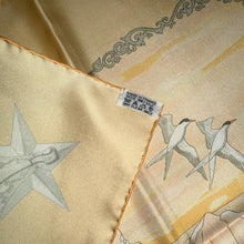 Load image into Gallery viewer, Hermes Silk Twill Scarf “Hommage a l’Explorateur Sir Ernest Shackleton” by Zoe Pauwels.