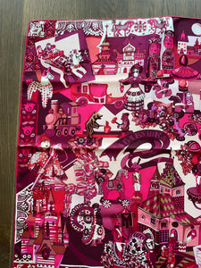 Hermes Silk Twill Scarf “Zabavushka" by Eugenia Miroshnichenko.