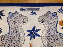 Load image into Gallery viewer, Hermes Cashmere and Silk GM Shawl «Les Leopards» by Christiane Vauzelles 140.