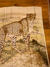 Load image into Gallery viewer, Hermes Wash Silk Scarf Acinonyx Jubatus by Christian Renonciat 140