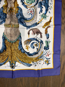 Hermes Silk Twill Scarf “Ceres” by Francoise Faconnet.