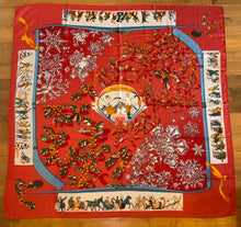Load image into Gallery viewer, Hermes Cashmere and Silk GM Shawl “Neige d’Antan” by Cathy Latham 140