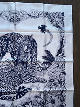 Load image into Gallery viewer, Hermes Silk Twill Jacquard Scarf “Tatouage Jungle Love” by Robert Dallet.