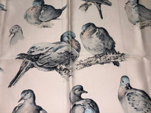 Load image into Gallery viewer, Hermes Silk Twill Scarf « Tourterelles » by Xavier de Poret.