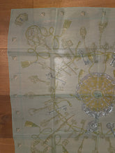 Load image into Gallery viewer, Hermes Silk Mousseline Scarf “Les Cles” by Caty Latham.