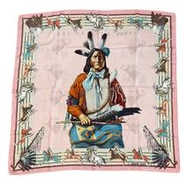 Load image into Gallery viewer, Hermes Cashmere and Silk Scarf “La Pani Shar Pawnee” by Kermit Oliver.