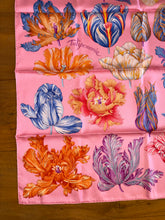 Load image into Gallery viewer, Hermes 100% Silk Twill Scarf “Tulipomanie” by Aline Honoré.