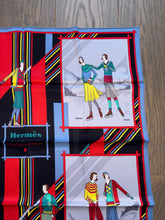 Load image into Gallery viewer, Hermes Vintage Silk Scarf “Aux Sports d'Hiver”.