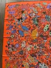 Load image into Gallery viewer, Hermes Cashmere/Silk Shawl “Fleurs et Papillons de Tissus” by Christine Henry 140