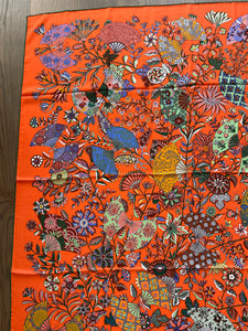 Hermes Cashmere/Silk Shawl “Fleurs et Papillons de Tissus” by Christine Henry 140