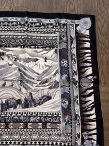 Hermes Silk Scarf “La Femme aux Semelles de Vent” by Aline Honore