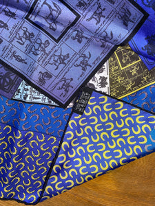Limited edition Hermes Silk Twill Scarf “A Cheval sur mon Carre” for World Horse Welfare by Bali Barret.