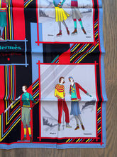 Load image into Gallery viewer, Hermes Vintage Silk Scarf “Aux Sports d'Hiver”.