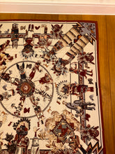 Load image into Gallery viewer, Hermes Cashmere and Silk GM Shawl “Kachinas” by Kermit Oliver 140.