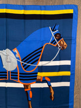 Load image into Gallery viewer, Hermes Cashmere/Silk Shawl “Cheval À La Couverture” by Jacques Eudel 140