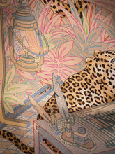 Load image into Gallery viewer, Hermes Silk Twill Double Sided Scarf Les 12 Leopards by Jin Kwon