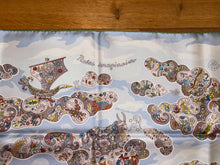 Load image into Gallery viewer, Hermes Silk Twill Scarf “Nuées Imaginaires” by Christine Henry.