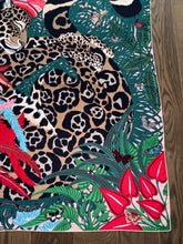 Load image into Gallery viewer, Hermes Cashmere and Silk GM Shawl “Jaguar Quetzal” by Alice Shirley 140.