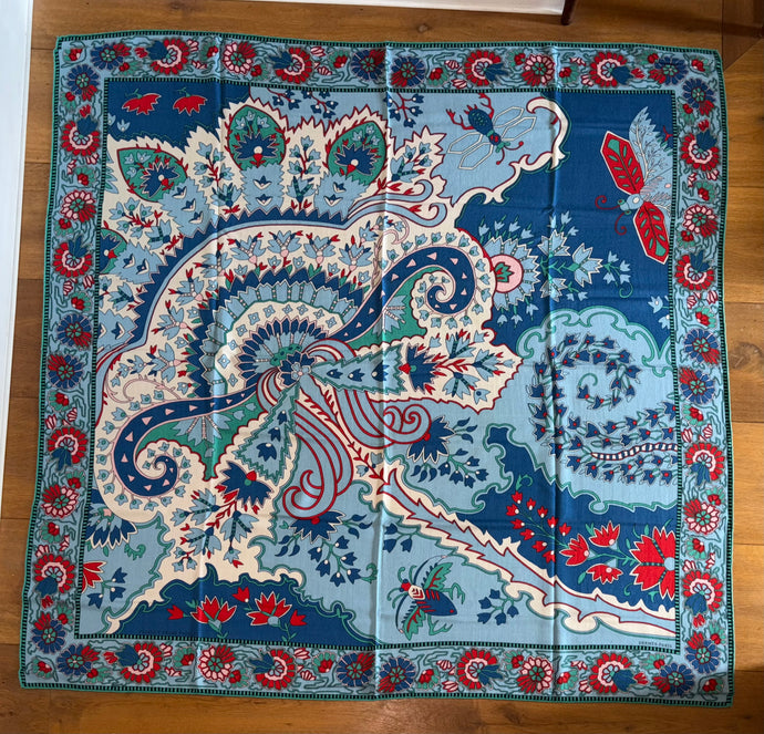 Hermes Cashmere/Silk Shawl “Paisley from Paisley” 140
