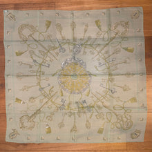 Load image into Gallery viewer, Hermes Silk Mousseline Scarf “Les Cles” by Caty Latham.