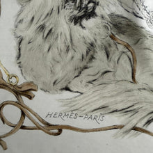 Load image into Gallery viewer, Hermes Silk Twill Scarf «Pékinois» by Xavier de Poret