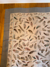 Load image into Gallery viewer, Hermes Silk Mousseline GM Shawl “Plumes” by Henri de Linares 140