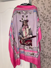 Load image into Gallery viewer, Hermes Cashmere and Silk Scarf “La Pani Shar Pawnee” by Kermit Oliver 140.