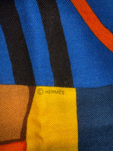Load image into Gallery viewer, Hermes Cashmere/Silk Shawl “Cheval À La Couverture” by Jacques Eudel 140