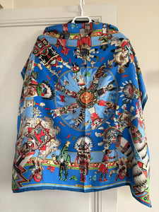 Hermes Silk Scarf Kachinas by Kermit Oliver