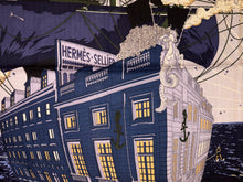 Load image into Gallery viewer, Hermes Cashmere/Silk Shawl “Hermès Flagship” by Dimitri Rybaltchenko 140.